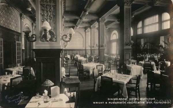 Dining Room Hotel, Whitcomb San Francisco California