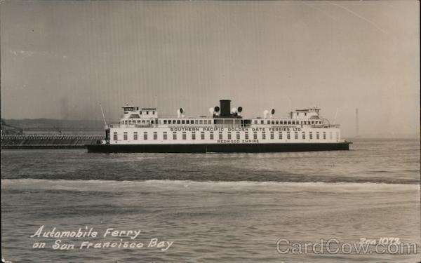 Redwood Empire Automobile Ferry on San Francisco Bay California