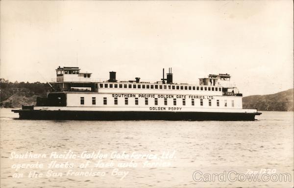 Golden Poppy Southern Pacific - Golden Gate Ferries, Ltd. San Francisco California