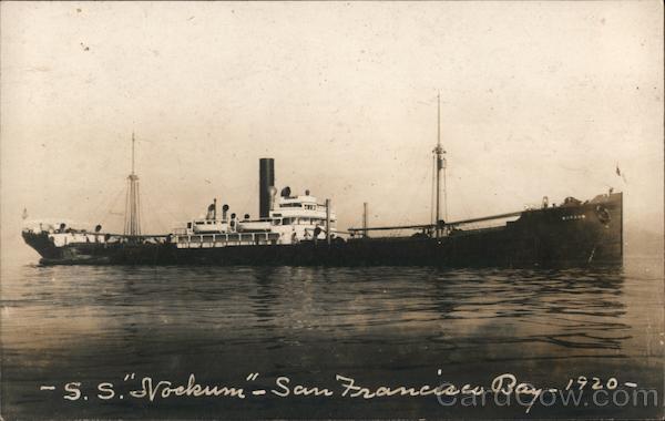 S.S. Vockum - San Francisco Bay 1920 California Boats, Ships