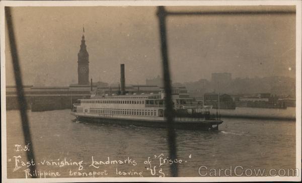 Philippine transport East Vanishing Landmarks of Frisco San Francisco California