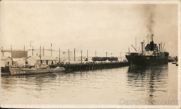 Steam Ship at the Dock San Francisco California