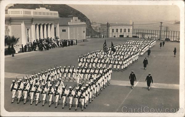 Sailors in Company Square Formation San Francisco California