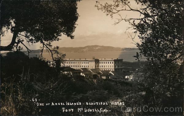 One of Angel Island's Beautiful Vistas, Fort McDowell San Francisco California