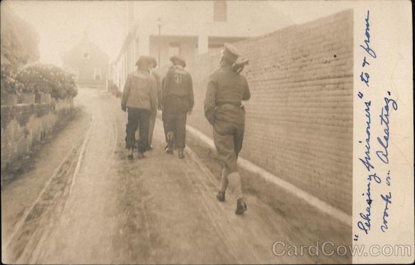 1905 To and From Work on Alcatraz San Francisco California