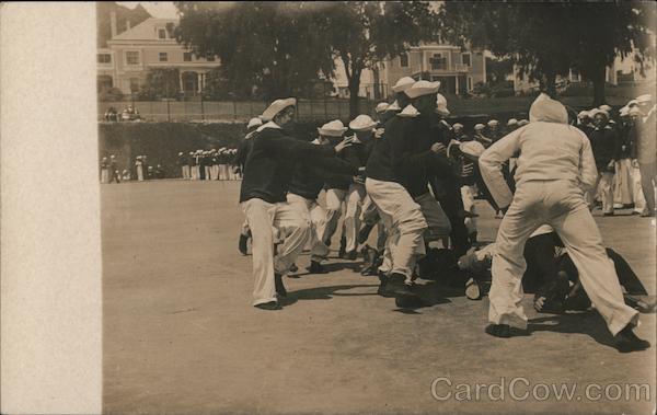 Fight Between Sailors in Presidio San Francisco California