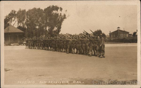 Presidio Soldiers with Rifles San Francisco California