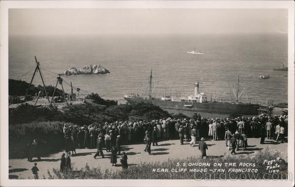 S.S. Ohiorn On the Rocks, Near Cliff House San Francisco California