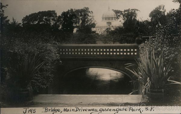Bridge, Main Driveway, Golden Gate Park San Francisco California