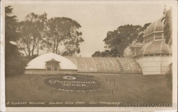 A Flowery Welcome Golden Gate Park Paramount Week, May 23-27 San Francisco California