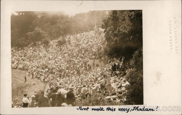 Large Gathering in Outdoor Ampetheater San Francisco California