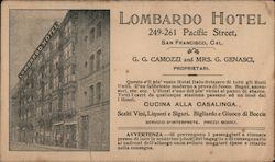 Lombardo Hotel Postcard