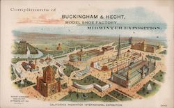 1894 Buckingham & Hecht, Model Shoe Factory, Midwinter Exposition Trade Card