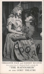 Geraldine Page and Darren McGavin Postcard