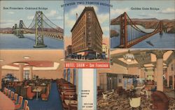 Hotel Shaw Market and McAllister Streets Postcard