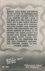 Mural In Tarantino's Wharf Gift Shop Fishermen's Wharf San Francisco California Postcard Postcard Postcard