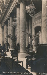 Palace Hotel Court Postcard