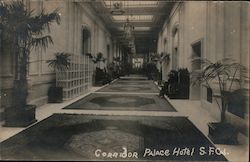 Corridor Palace Hotel Postcard
