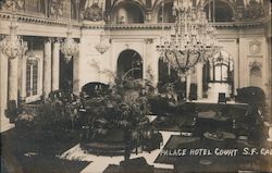 Palace Hotel Court Postcard