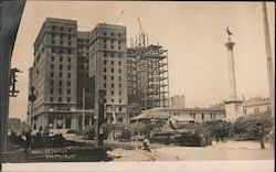 Hotel St. Francis Under Construction Postcard