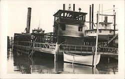 Ferry With Fire Damage San Francisco, CA Postcard Postcard Postcard