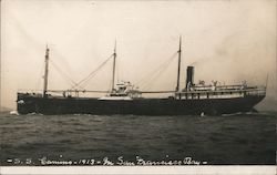 S.S. Camino - 1913 Postcard
