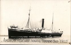 American Merchant Marine Training Ship "Iris" Postcard