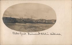 Water Front - Fairmont Hotel in Distance Postcard