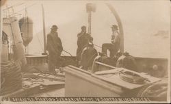 U.S. Soldiers Planting Submarine Mine in San Francisco Bay Postcard