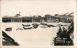 "USS California" Goat Hill Training Station Yerba Buena Living Flag Postcard