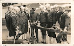 Coxswain School, Goat Island Naval Training, 1917 Postcard