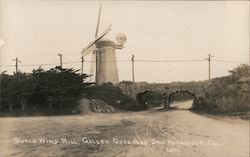 Dutch Windmill Golden Gate Park Postcard