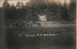 Annual Football Game, Golden Gate Park Postcard