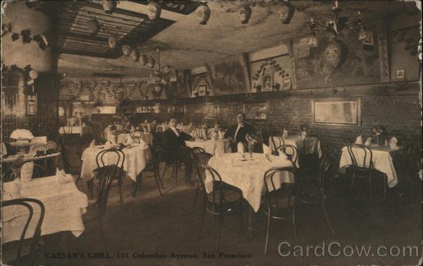 Caesar's Grill, 131 Columbus Avenue San Francisco California