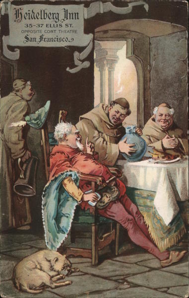 Heidelberg Inn 35-37 Ellis St. Opposite Cort Theatre San Francisco California