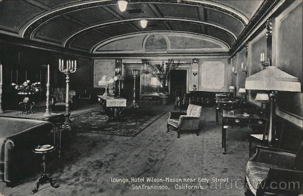 Lounge, Hotel Wilson-Mason Near Eddy Street San Francisco California