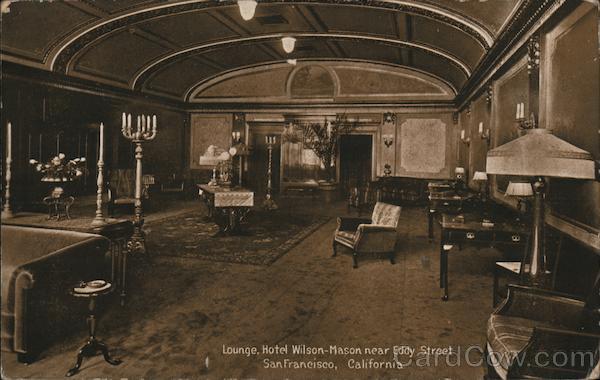 Lounge, Hotel Wilson - Mason near Eddy Street San Francisco California