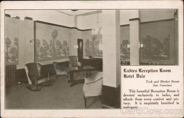 Ladies Reception Room Hotel Dale San Francisco California