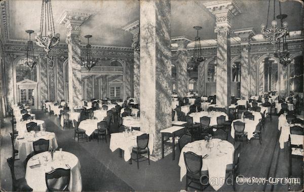 Dining Room - Clift Hotel, Cor. Taylor and Geary Sts. San Francisco California