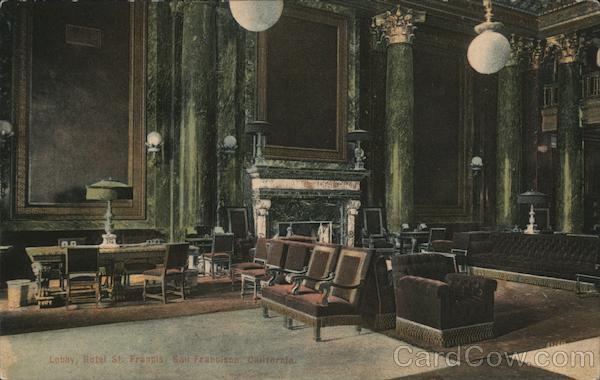 Lobby, Hotel St. Francis San Francisco California