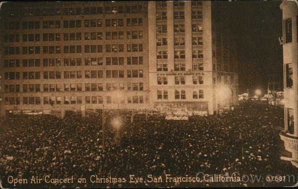 Open Air Concert on Christmas Eve San Francisco California