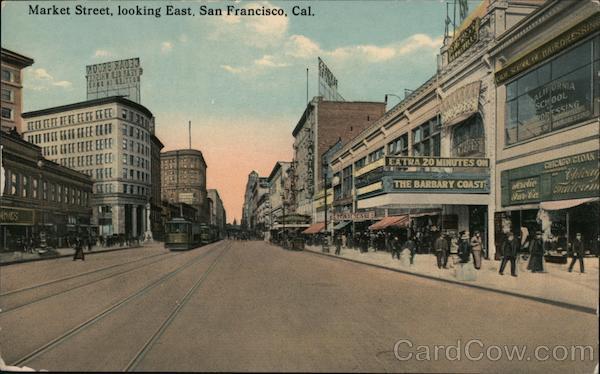 Market Street, Looking East San Francisco California