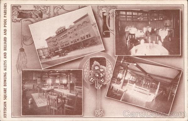 Jefferson Square Bowling Alleys and Billiard and Pool Parlors San Francisco California