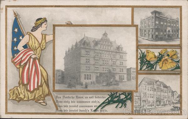 Zur Crinnerung un die Grundsteinlegung des Deutschen Hauses San Francisco California