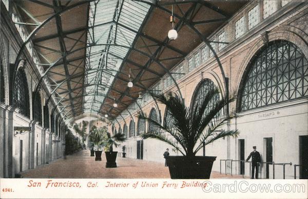Interior of Union Ferry Building San Francisco California