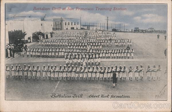 Battalion Drill at San Francisco Training Station California