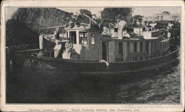 Gasoline Launch Castro Naval Training Station San Francisco California