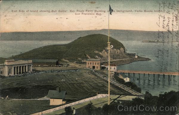 East Side of Island Showing Ball Game. San Francisco California