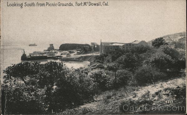 Looking South from Picnic Grounds, Fort McDowell San Francisco California