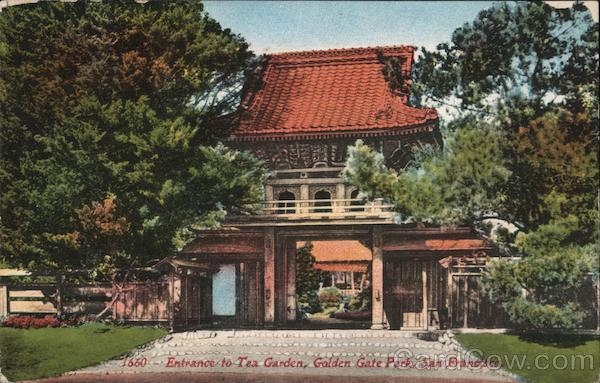 Entrance to Tea Garden, Golden Gate Park San Francisco California